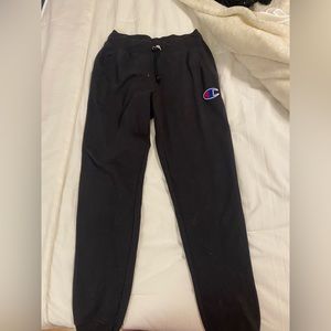 black CHAMPION SWEATPANTS
